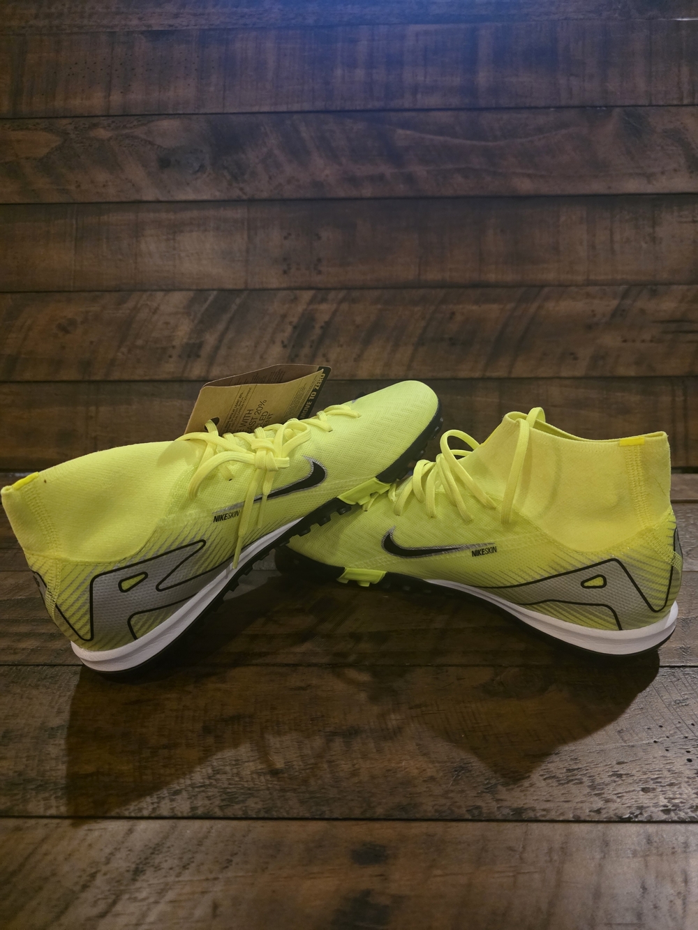 Nike Air Zoom Mercurial Superfly 10 Academy TF Turf Soccer Shoes | Volt/Black